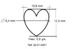 Corazón pequeño 5,9 gramos - Imagen 5